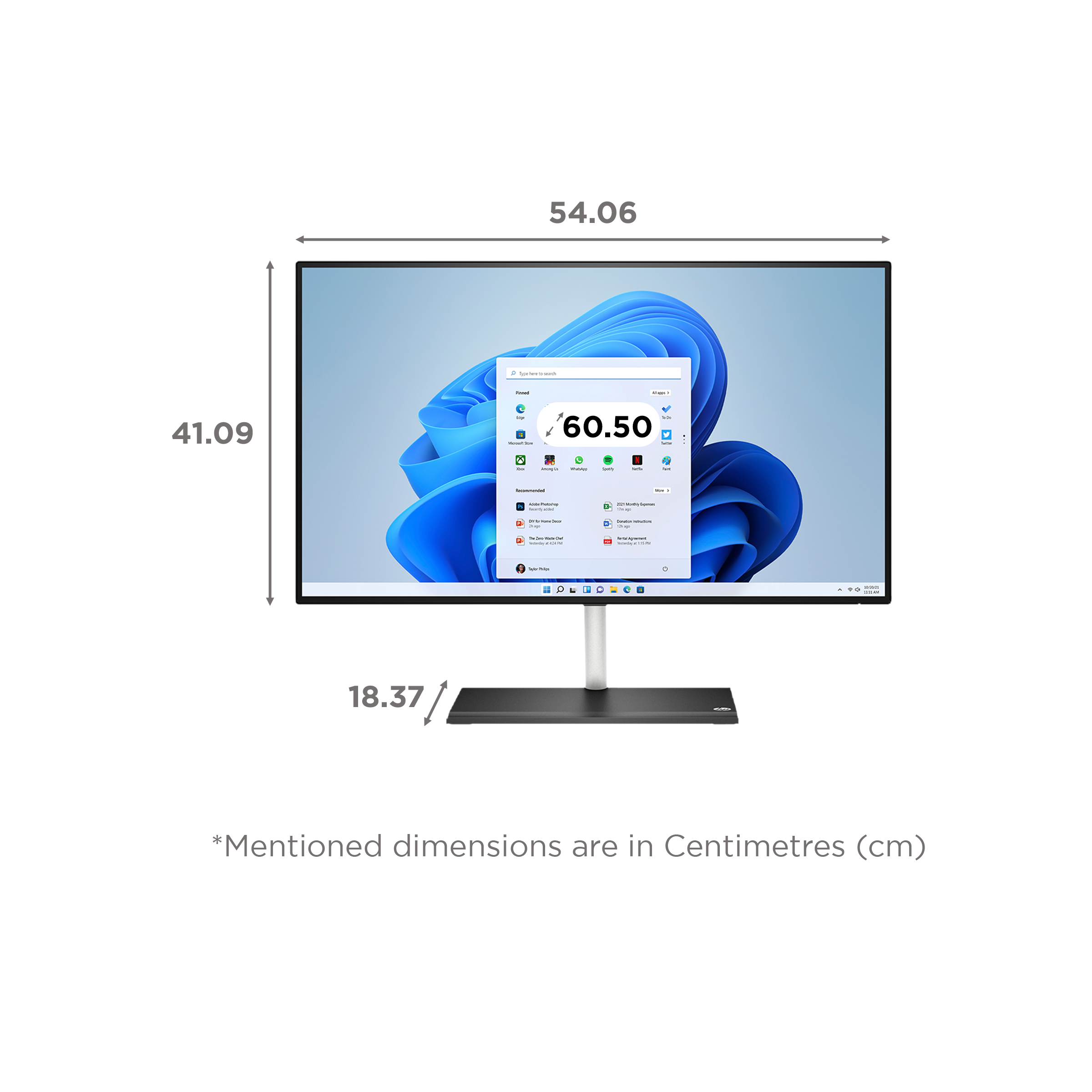 Buy HP 24ck0550in 23.8 Inch Full HD IPS Display Intel Core i3 12th Gen